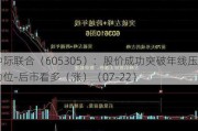 中际联合（605305）：股价成功突破年线压力位-后市看多（涨）（07-22）