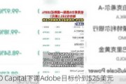 BMO Capital下调Adobe目标价到525美元