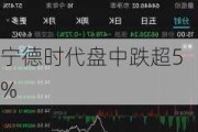 宁德时代盘中跌超5%