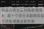 创金合信北证50指数增强A：超十个百分点超额收益引领指增基金新热潮