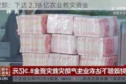 财政部：下达 2.38 亿农业救灾资金