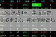 期货午评：工业硅涨超4%，集运指数、玻璃涨超3%，沪金、沪银跌超2%；黄金创新高后迎今年最大单周跌幅