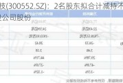 万集科技(300552.SZ)：2名股东拟合计减持不超48.26万股公司股份