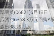 凯莱英(06821)6月18日斥资约6368.3万元回购A股股份88.29万股