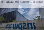 浪潮信息：2024年度第四期10亿元超短期融资券发行完毕