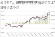 长江有色：镍矿端供应担忧情绪仍存 27日镍价或小涨