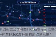 新三板创新层公司海图科技新增专利信息授权：“一种车辆360度环影***监测系统”