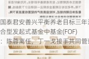 国泰君安善兴平衡养老目标三年混合型发起式基金中基金(FOF)：陈蓉离任，丁一戈接手共同管理