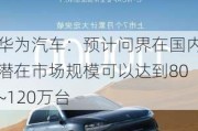 华为汽车：预计问界在国内潜在市场规模可以达到80~120万台