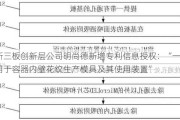 新三板创新层公司明尚德新增专利信息授权：“一种用于容器内壁花纹生产模具及其使用装置”