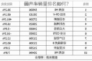 国产车销量排名如何？