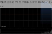 联想集团现涨超7% 里昂将目标价由10.8港元上调至13港元