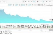 储亿银行维持阿湾物产(AVB.US)持有评级，目标价207美元