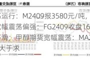 豆粕期货震荡运行：M2409报3580元/吨，供需平稳；玻璃期货宽幅震荡偏强：FG2409收盘1657元/吨，供应小幅下滑；甲醇期货宽幅震荡：MA2409收盘2632元/吨，供大于求