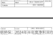 伟明环保：2024年半年度净利润约14.23亿元，同比增加38.68%