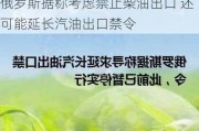 俄罗斯据称考虑禁止柴油出口 还可能延长汽油出口禁令