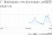 午评：港股恒指跌0.19% 恒生科指跌1.28%新东方绩后重挫逾12%