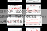 新乡化纤（000949.SZ）7月10日解禁上市6307.69万股，为非公开发行限售股份