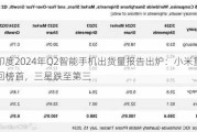 印度2024年Q2智能手机出货量报告出炉：小米重回榜首，三星跌至第三