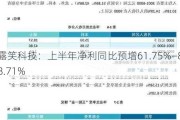 露笑科技：上半年净利同比预增61.75%―88.71%