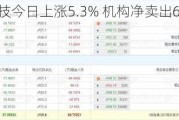 金溢科技今日上涨5.3% 机构净卖出6872.35万元