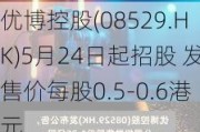 优博控股(08529.HK)5月24日起招股 发售价每股0.5-0.6港元