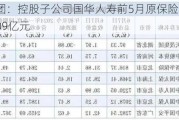 天茂集团：控股子公司国华人寿前5月原保险保费收入约为206.09亿元