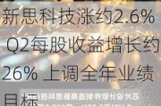 新思科技涨约2.6% Q2每股收益增长约26% 上调全年业绩目标