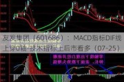 友发集团（601686）：MACD指标DIF线上穿0轴-技术指标上后市看多（07-25）