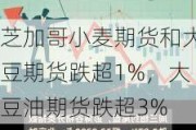 芝加哥小麦期货和大豆期货跌超1%，大豆油期货跌超3%