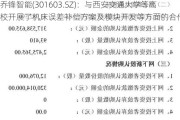 乔锋智能(301603.SZ)：与西安交通大学等高校开展了机床误差补偿方案及模块开发等方面的合作研究