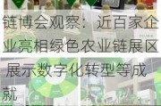 链博会观察：近百家企业亮相绿色农业链展区 展示数字化转型等成就