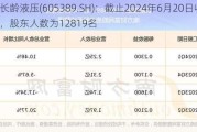 长龄液压(605389.SH)：截止2024年6月20日收盘，股东人数为12819名