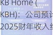 KB Home (KBH)：公司预计2025财年收入约为75亿美元