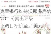 巴克莱银行维持沃那多房信(VNO.US)卖出评级，下调目标价至21美元