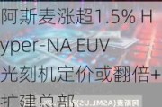 阿斯麦涨超1.5% Hyper-NA EUV光刻机定价或翻倍+获批扩建总部