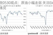 光大期货0530观点：原油小幅走弱 关注EIA库存数据落地情况