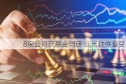 8家公司获基金调研 远光软件最受关注