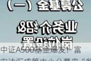 中证A500基金爆发！富安达汇成等中小公募来“参战”“陪跑”还是共同成长？