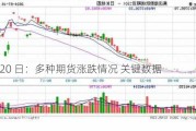 8 月 20 日：多种期货涨跌情况 关键数据