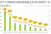 永续农业(08609.HK)年度收益上升约13%至约1.08亿新加坡元