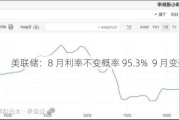 美联储：8 月利率不变概率 95.3%  9 月变数大