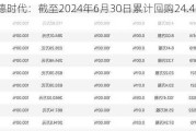 宁德时代：截至2024年6月30日累计回购24.46亿元