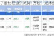 先锋电子董秘程迪尔减持1万股，减持金额14.73万元