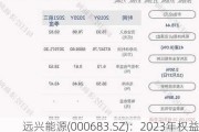 远兴能源(000683.SZ)：2023年权益分派每10股派3元 股权登记5月29日