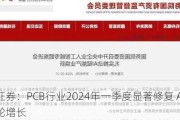 方正证券：PCB行业2024年一季度显著修复 AI引领新一轮增长