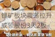 锂矿板块震荡拉升 威领股份3天2板