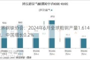 世界钢铁协会：2024年6月全球粗钢产量1.614亿吨，中国增长0.2%