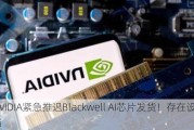 曝NVIDIA紧急推迟Blackwell AI芯片发货！存在设计缺陷