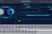 新三板创新层公司泰通科技新增专利信息授权：“一种基于光通讯的铁塔终端管理设备”